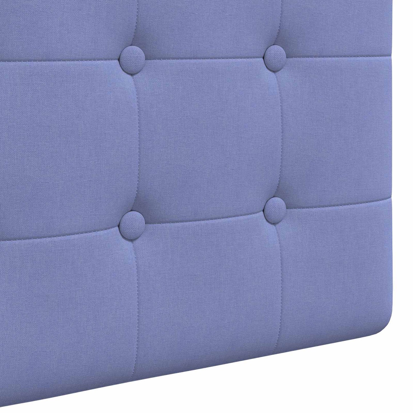 Závěsné Čelo Postele Modrá Džínovina Textil