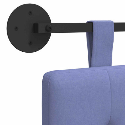 Závěsné Čelo Postele Modrá Džínovina Textil