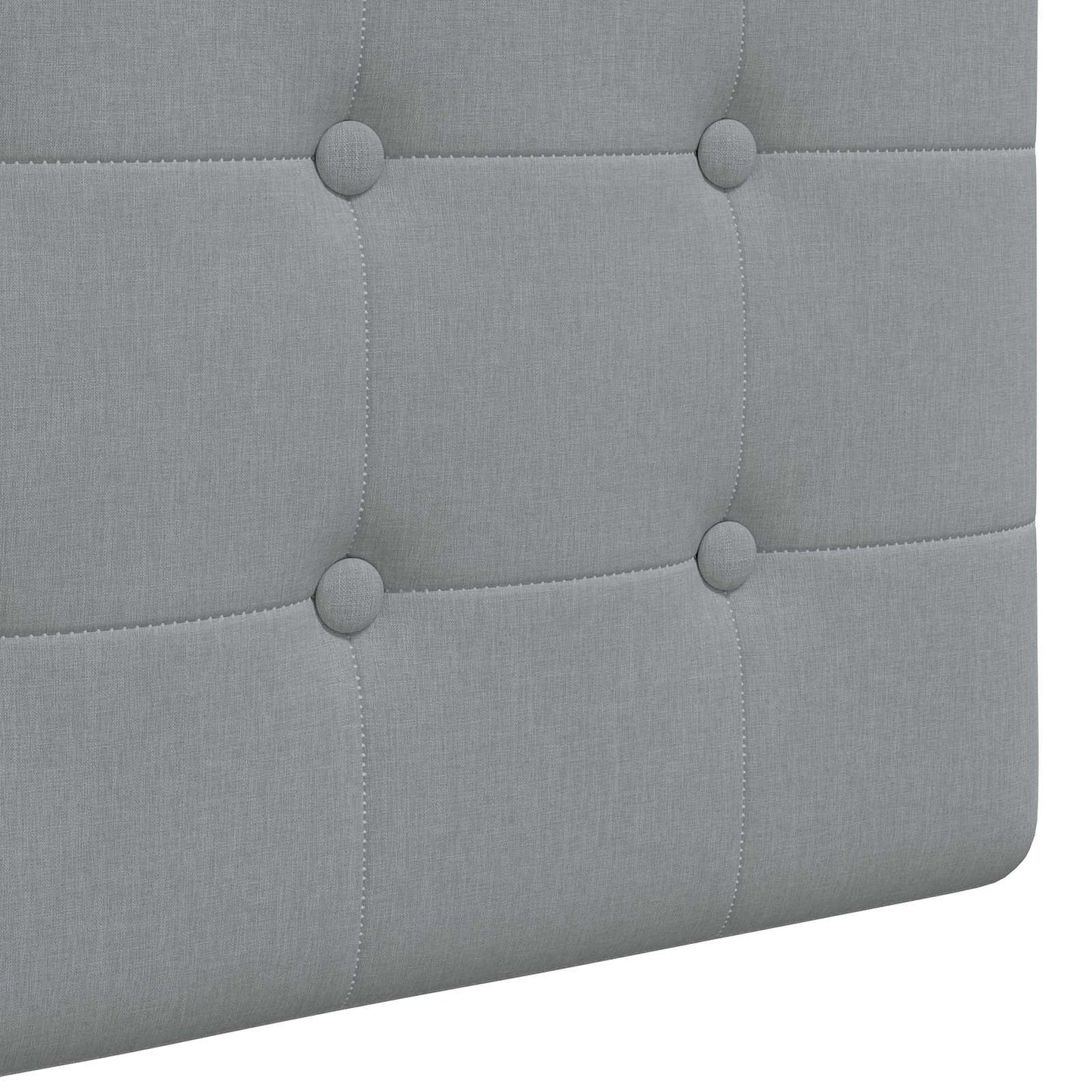 Závěsné Čelo Postele Světle Šedá Textil