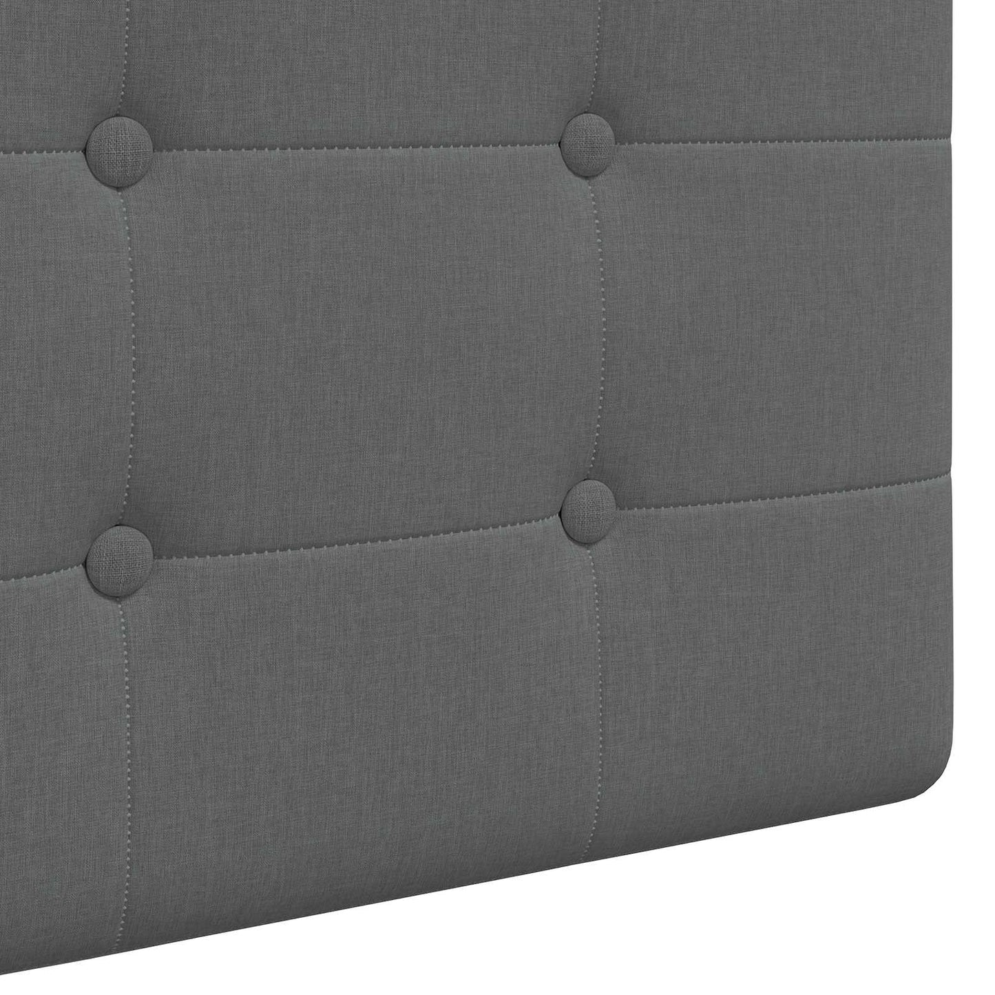 Závěsné Čelo Postele Tmavě Šedá Textil