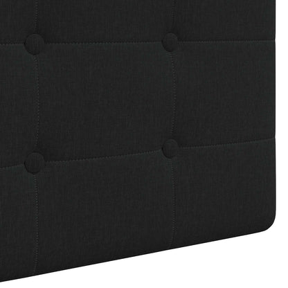 Závěsné Čelo Postele Černý Textil