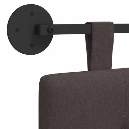 Závěsné Čelo Postele Tmavě Hnědá Textil
