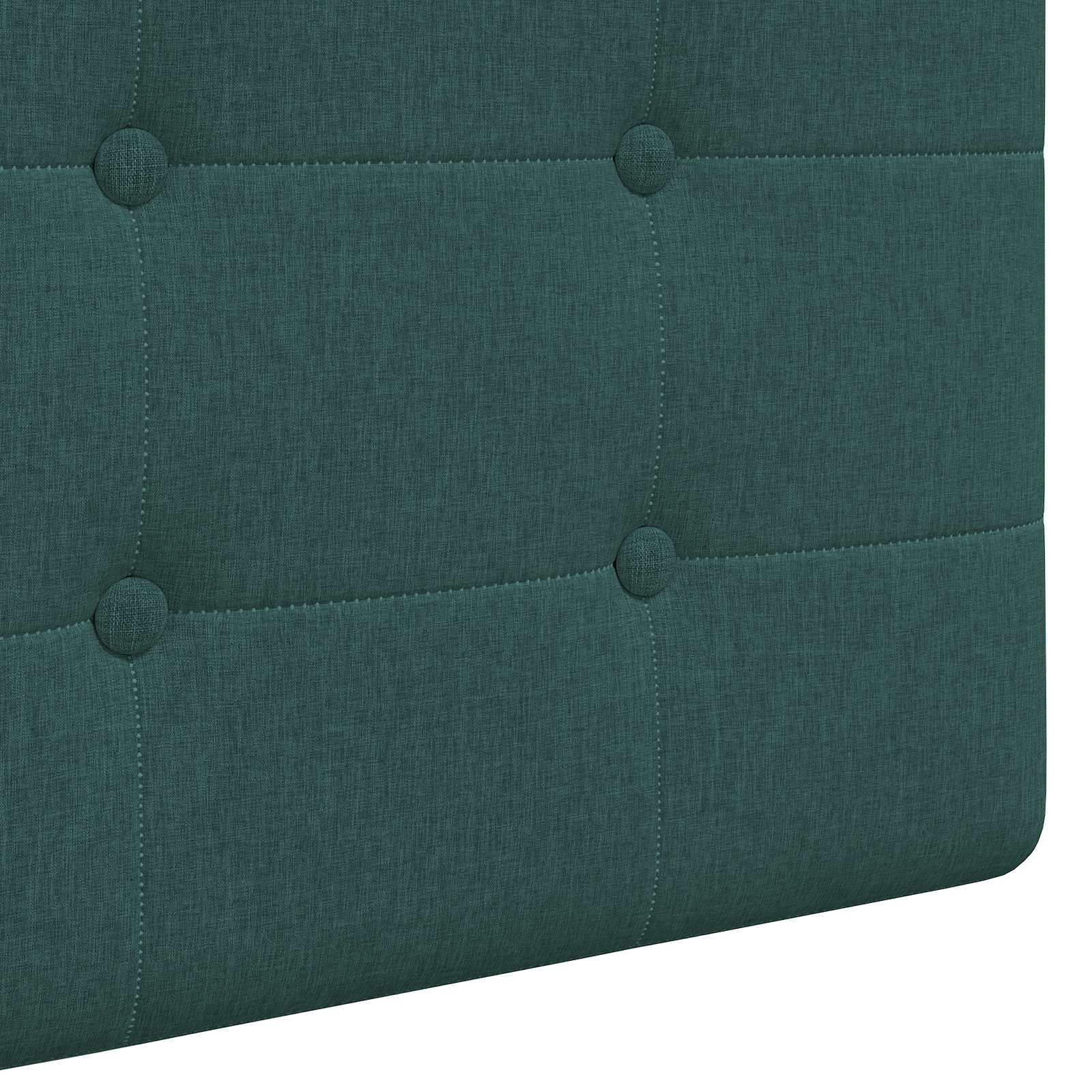 Závěsné Čelo Postele Tmavě Zelená Textil