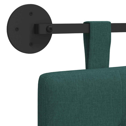 Závěsné Čelo Postele Tmavě Zelená Textil
