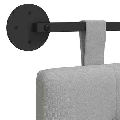 Závěsné Čelo Postele Oblačno Šedá Textil