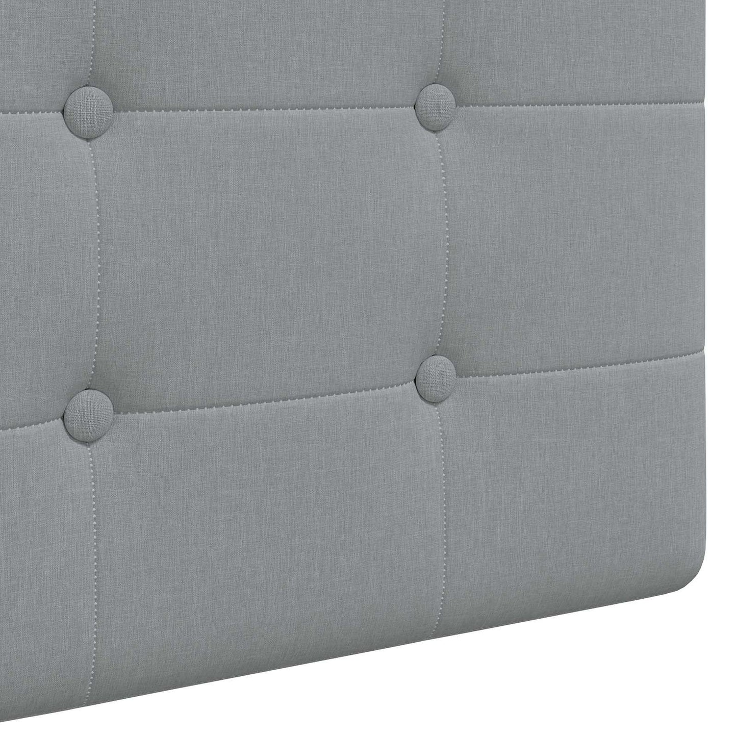 Závěsné Čelo Postele Světle Šedá Textil
