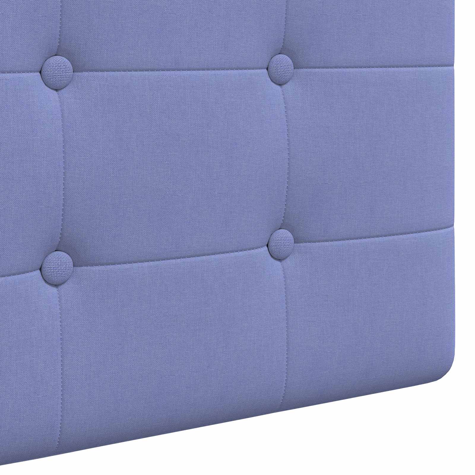Závěsné Čelo Postele Modrá Džínovina Textil
