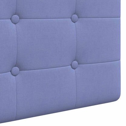 Závěsné Čelo Postele Modrá Džínovina Textil
