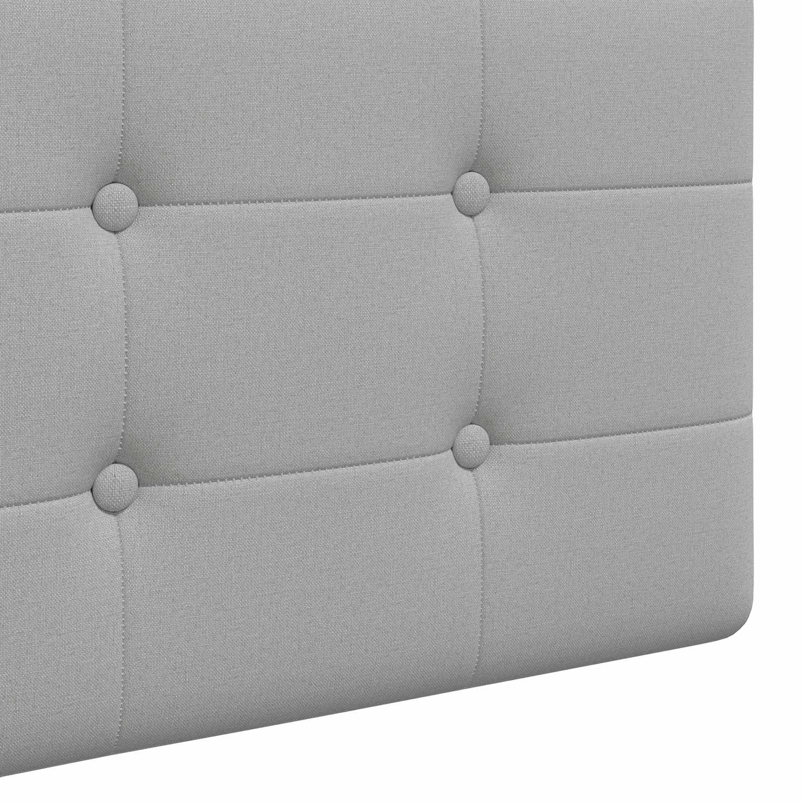 Závěsné Čelo Postele Oblačno Šedá Textil