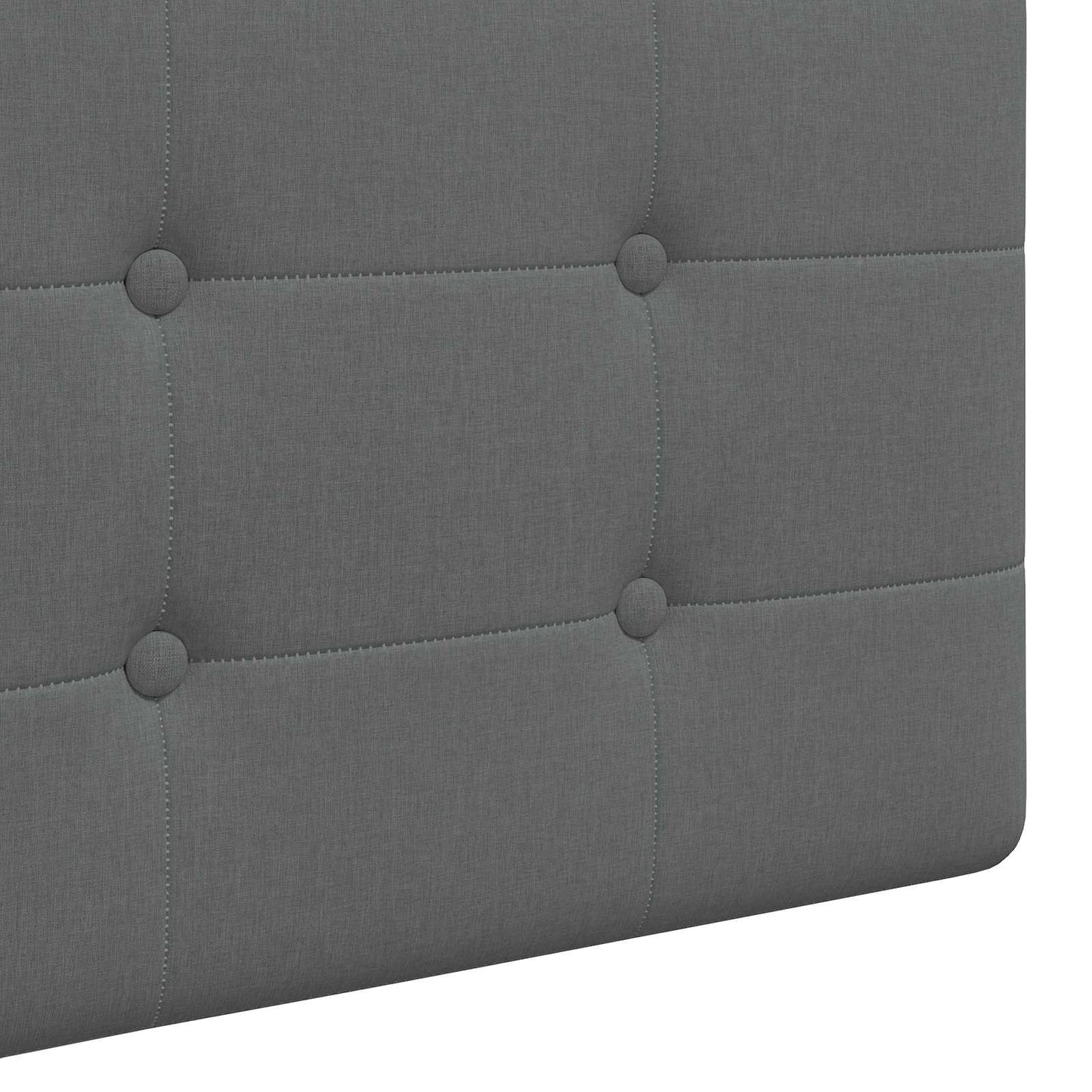 Závěsné Čelo Postele Tmavě Šedá Textil