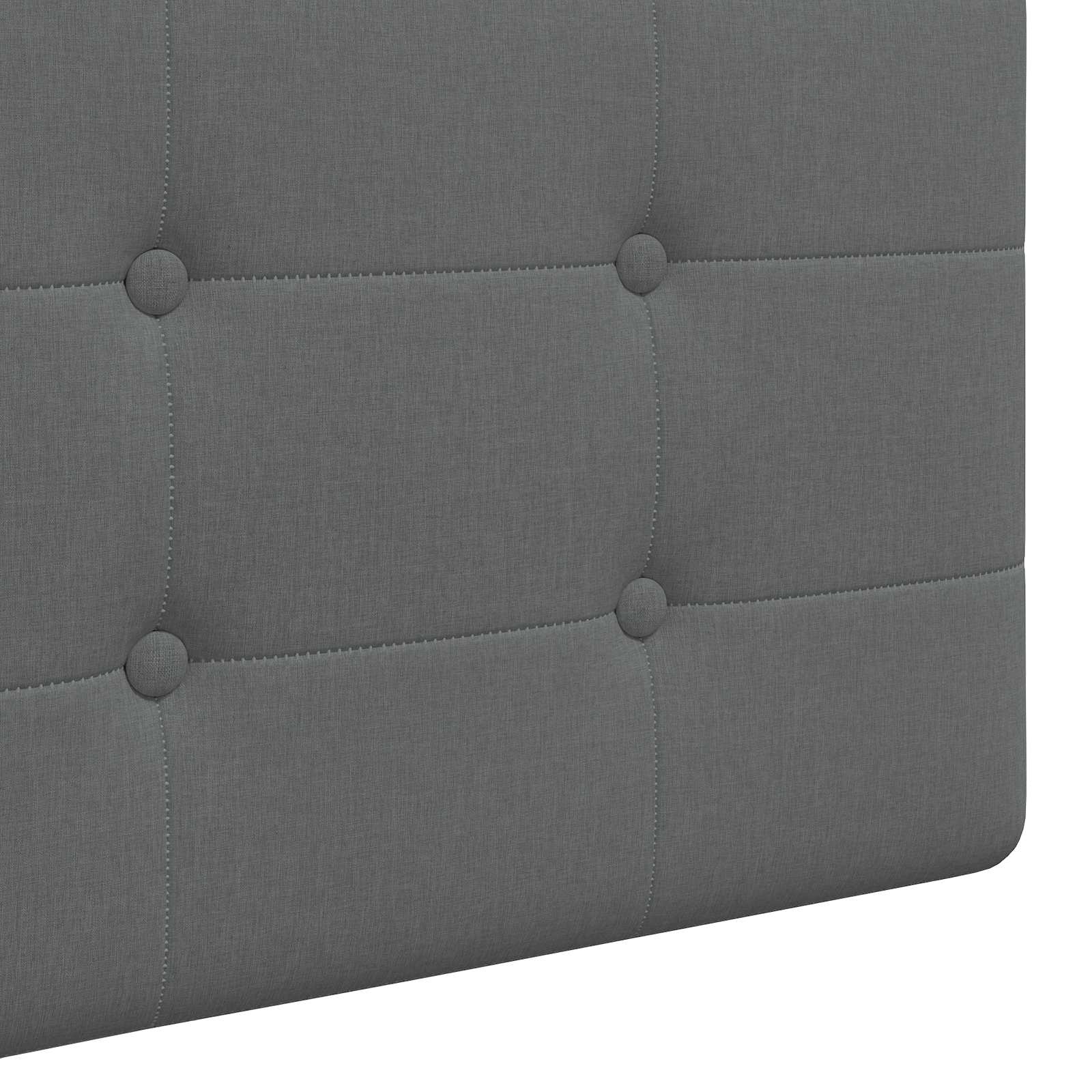Závěsné Čelo Postele Tmavě Šedá Textil