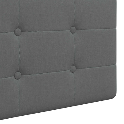 Závěsné Čelo Postele Tmavě Šedá Textil