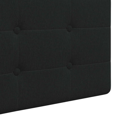 Závěsné Čelo Postele Černý Textil