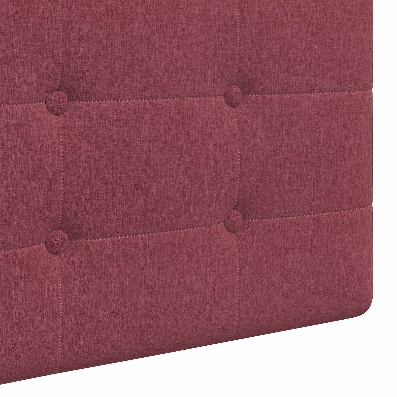 Závěsné Čelo Postele Víno Červené Textil
