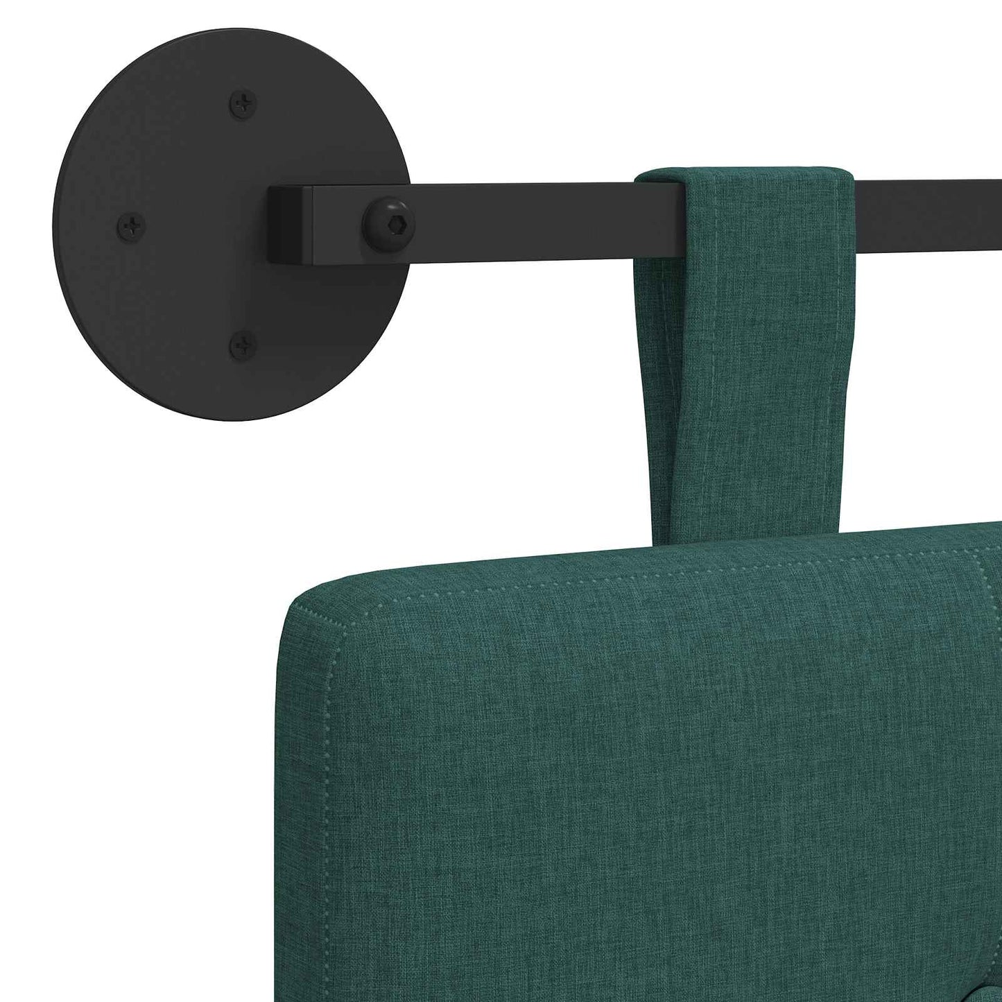 Závěsné Čelo Postele Tmavě Zelená Textil