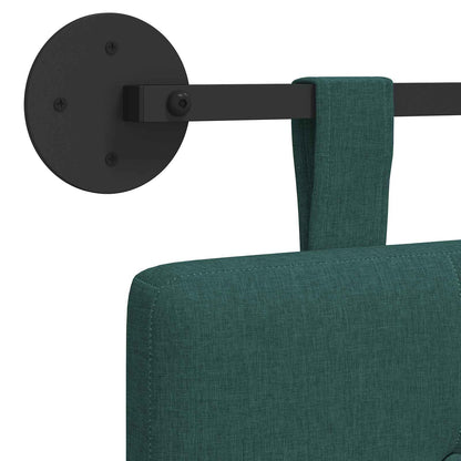 Závěsné Čelo Postele Tmavě Zelená Textil
