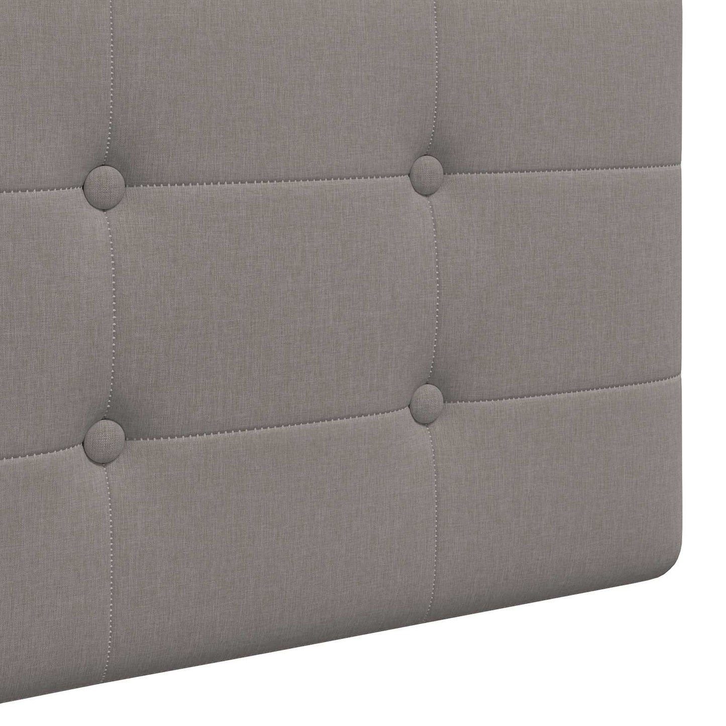 Závěsné Čelo Postele Taupe Textil