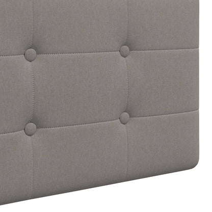 Závěsné Čelo Postele Taupe Textil