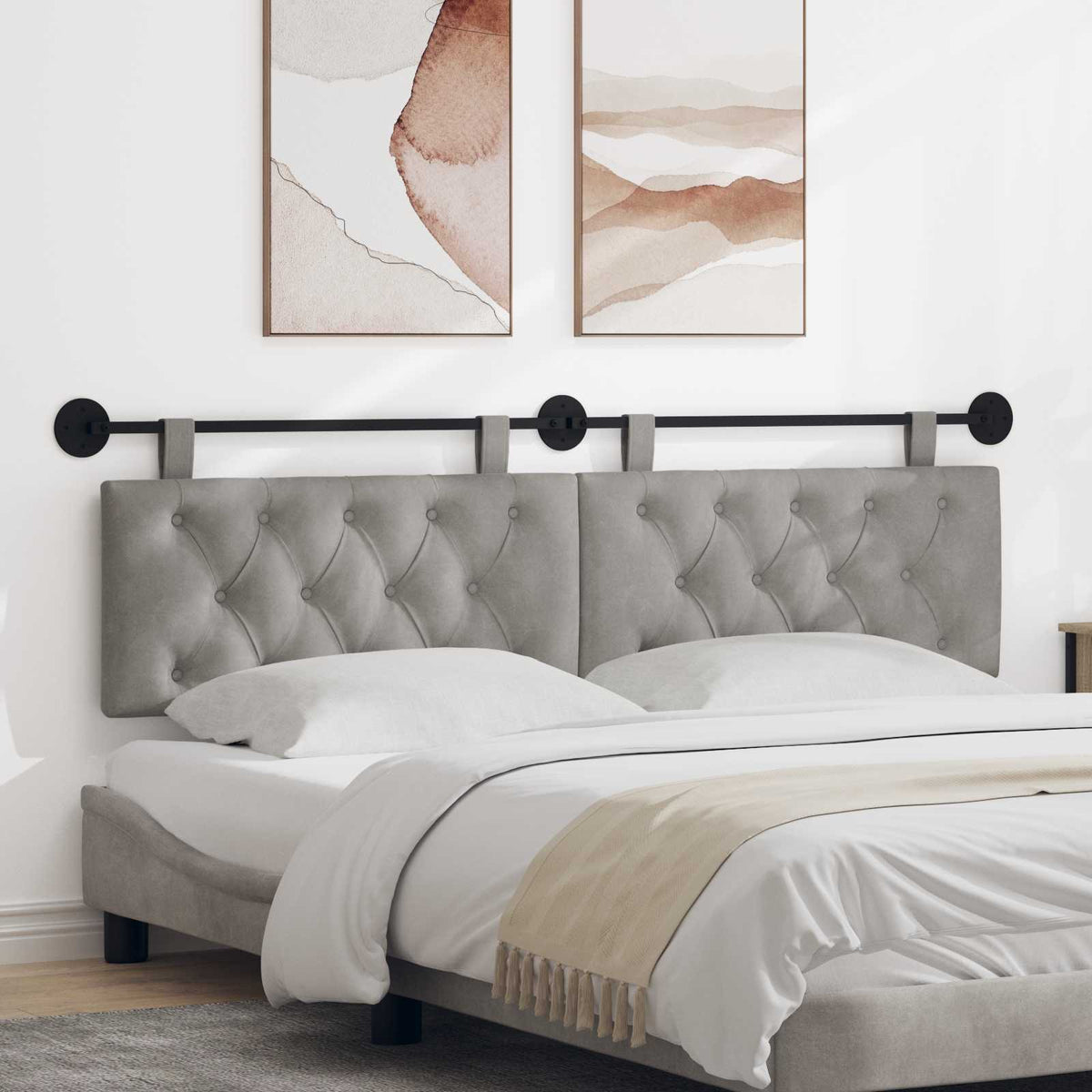 Závěsné Čelo Postele Samet