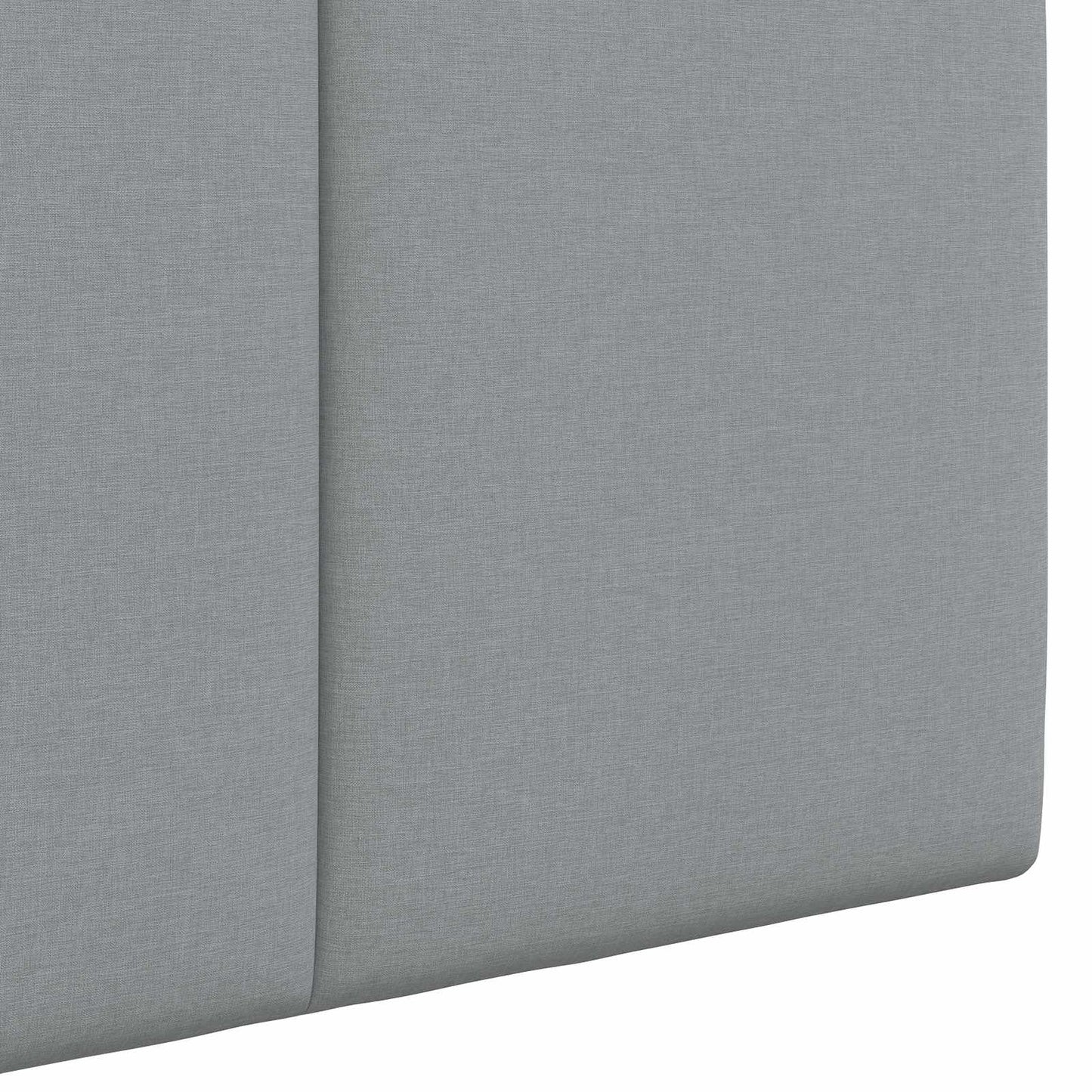 Závěsné Čelo Postele Světle Šedá Textil