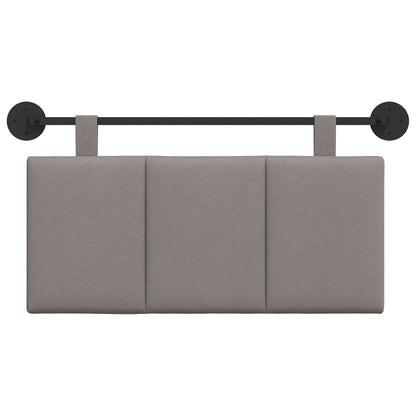 Závěsné Čelo Postele Taupe Textil