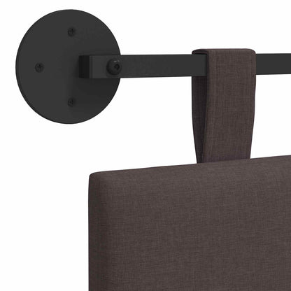 Závěsné Čelo Postele Tmavě Hnědá Textil