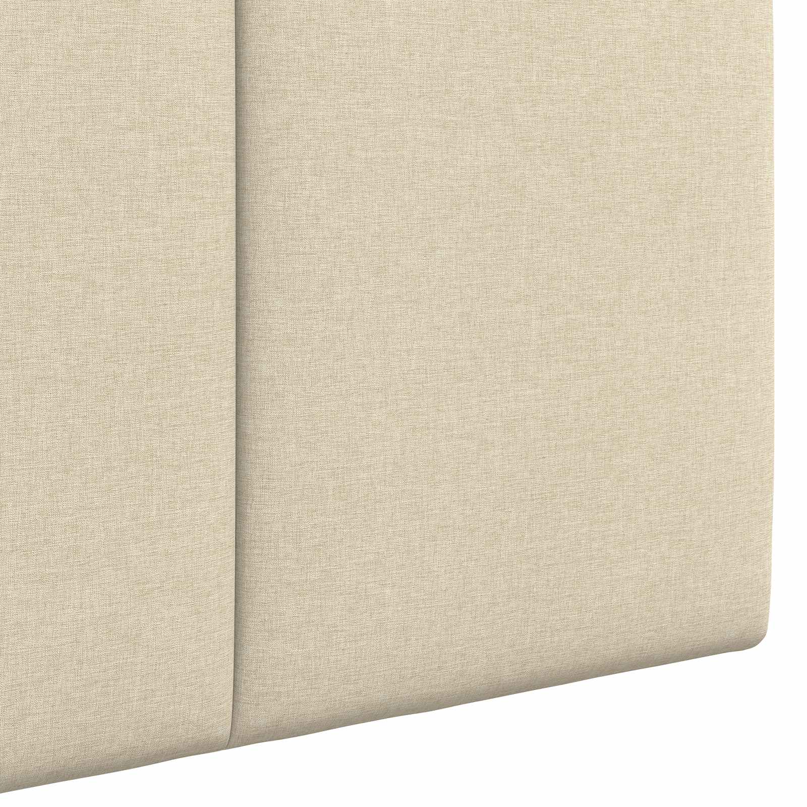 Závěsné Čelo Postele Krémová Textil