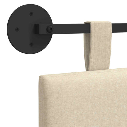 Závěsné Čelo Postele Krémová Textil