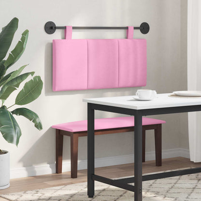 Závěsné Čelo Postele Růžová Textil