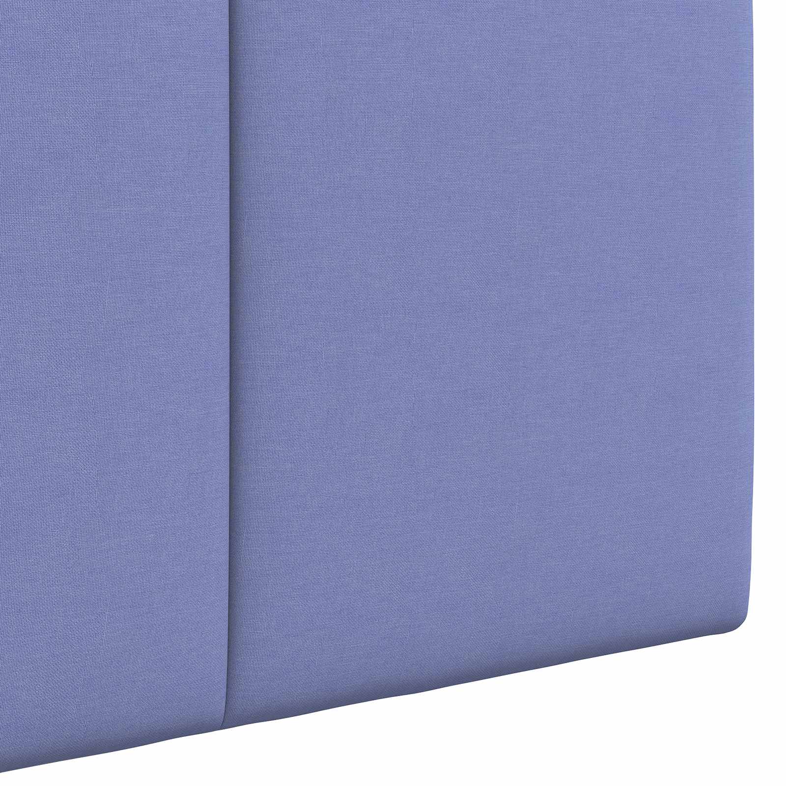 Závěsné Čelo Postele Modrá Džínovina Textil