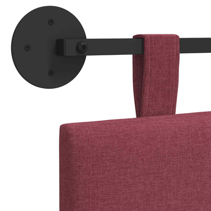 Závěsné Čelo Postele Víno Červené Textil