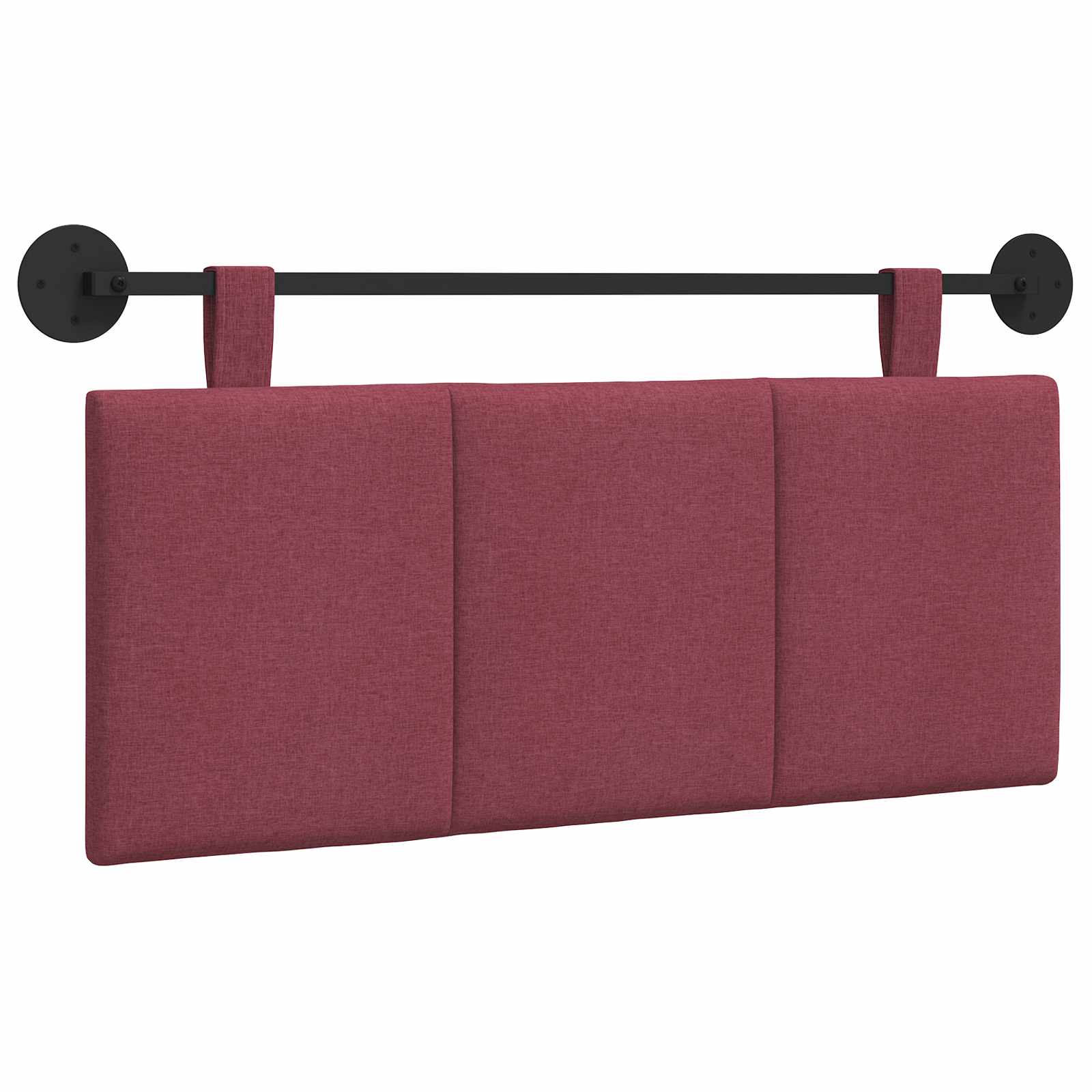 Závěsné Čelo Postele Víno Červené Textil