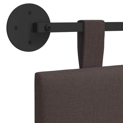 Závěsné Čelo Postele Tmavě Hnědá Textil