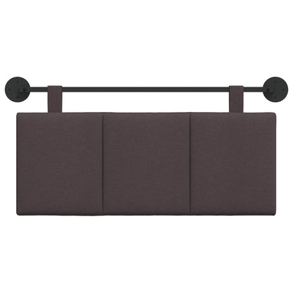 Závěsné Čelo Postele Tmavě Hnědá Textil