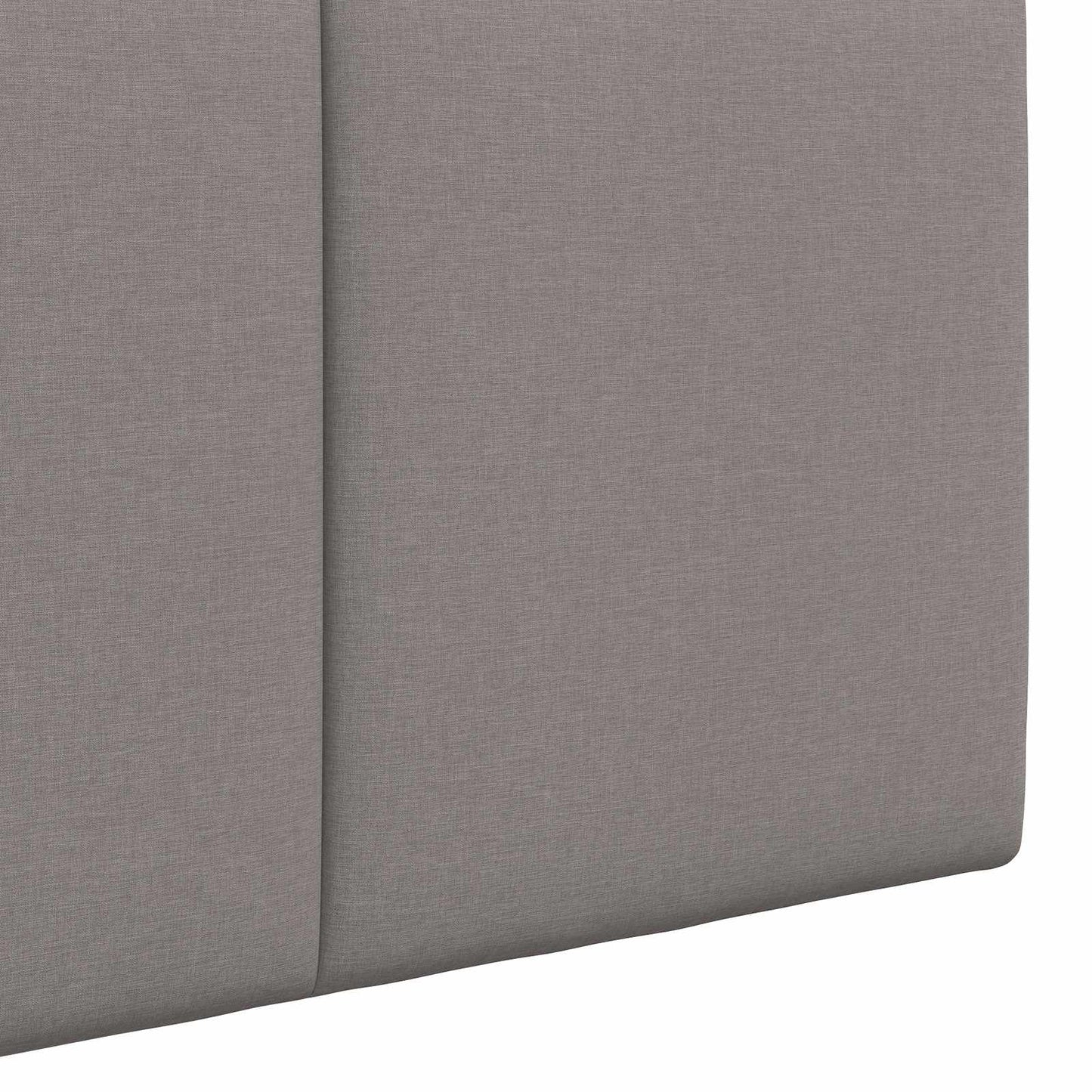 Závěsné Čelo Postele Taupe Textil
