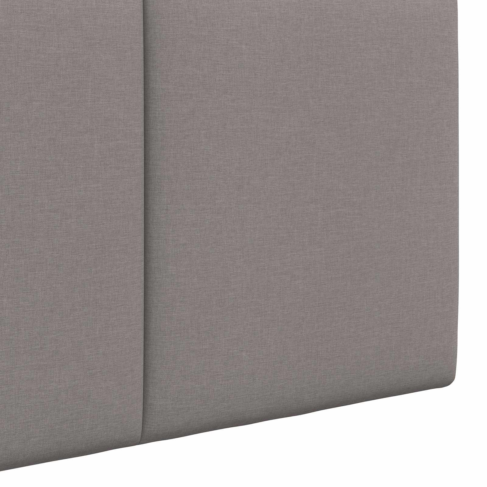 Závěsné Čelo Postele Taupe Textil