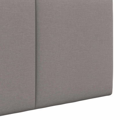 Závěsné Čelo Postele Taupe Textil