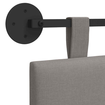 Závěsné Čelo Postele Taupe Textil