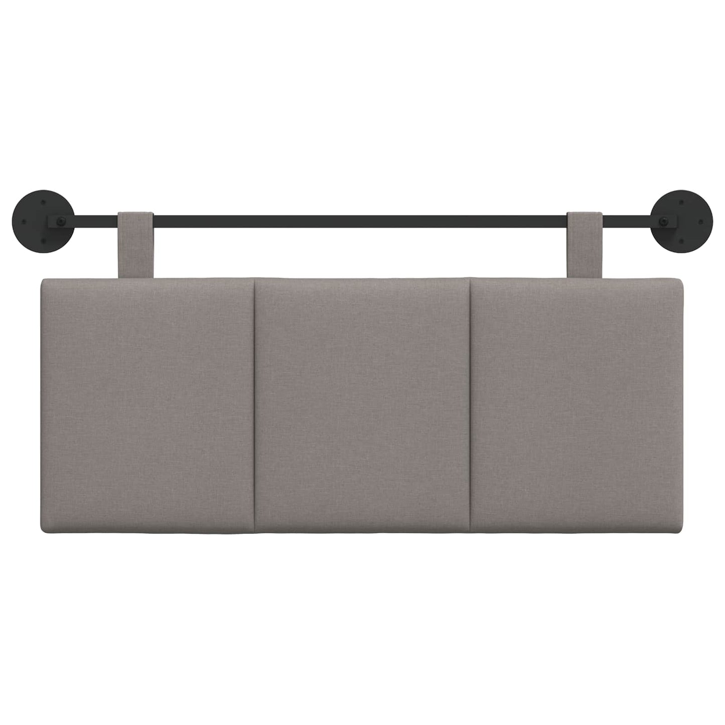 Závěsné Čelo Postele Taupe Textil