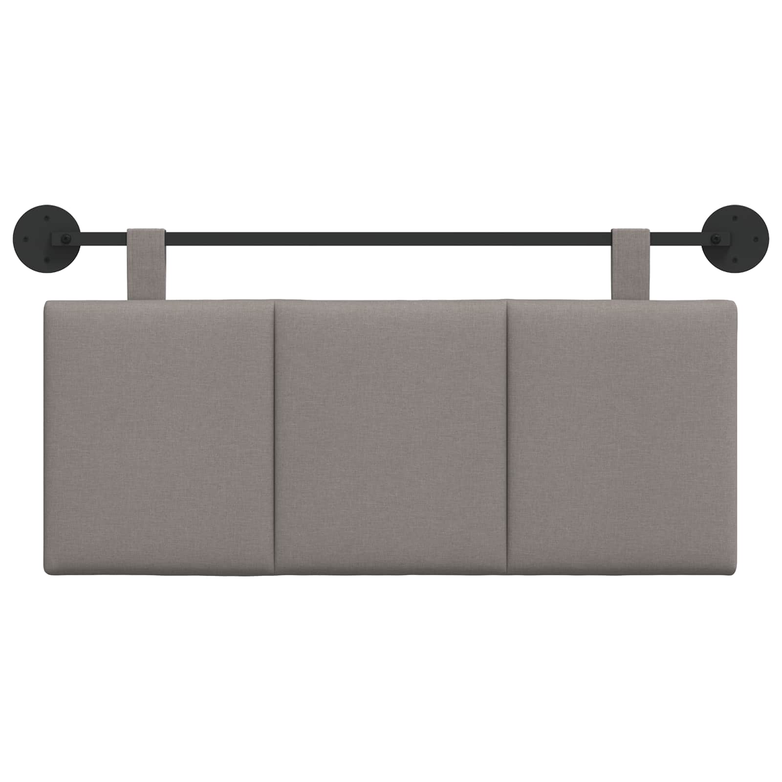 Závěsné Čelo Postele Taupe Textil