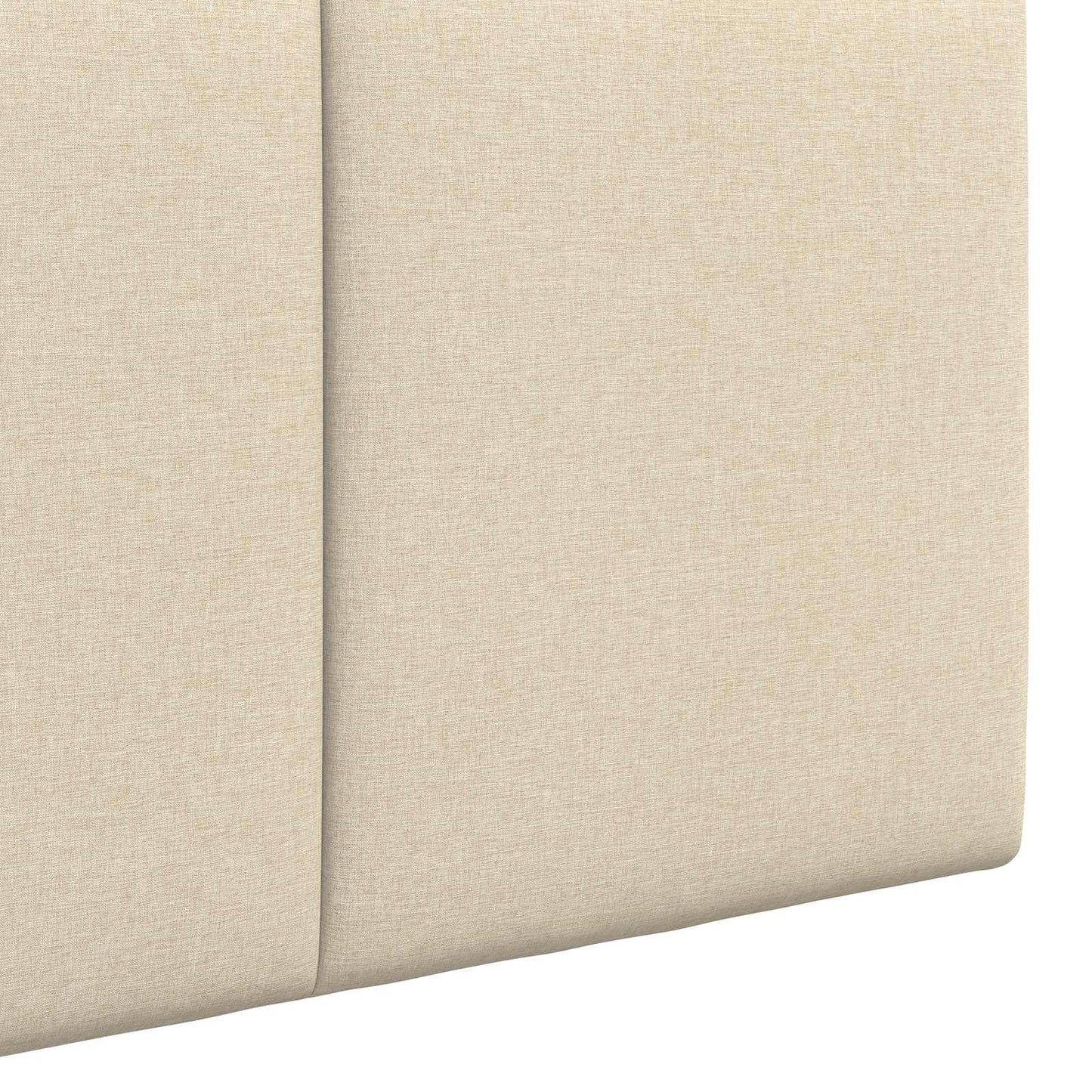 Závěsné Čelo Postele Krémová Textil