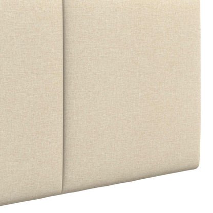 Závěsné Čelo Postele Krémová Textil