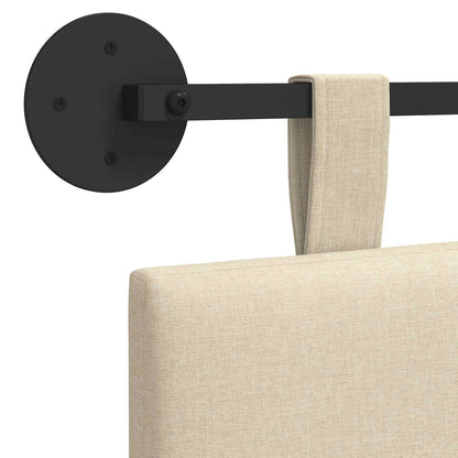 Závěsné Čelo Postele Krémová Textil