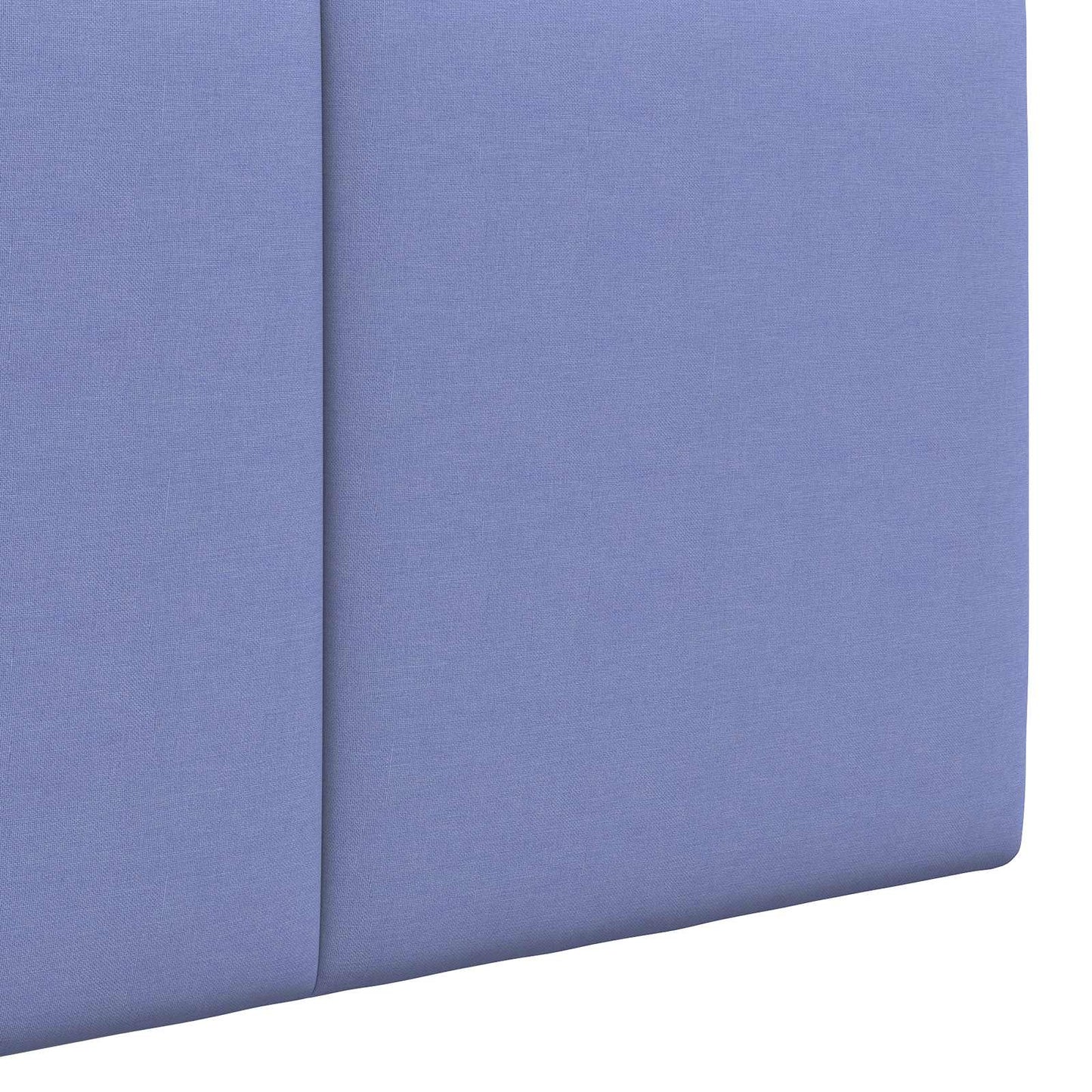 Závěsné Čelo Postele Modrá Džínovina Textil