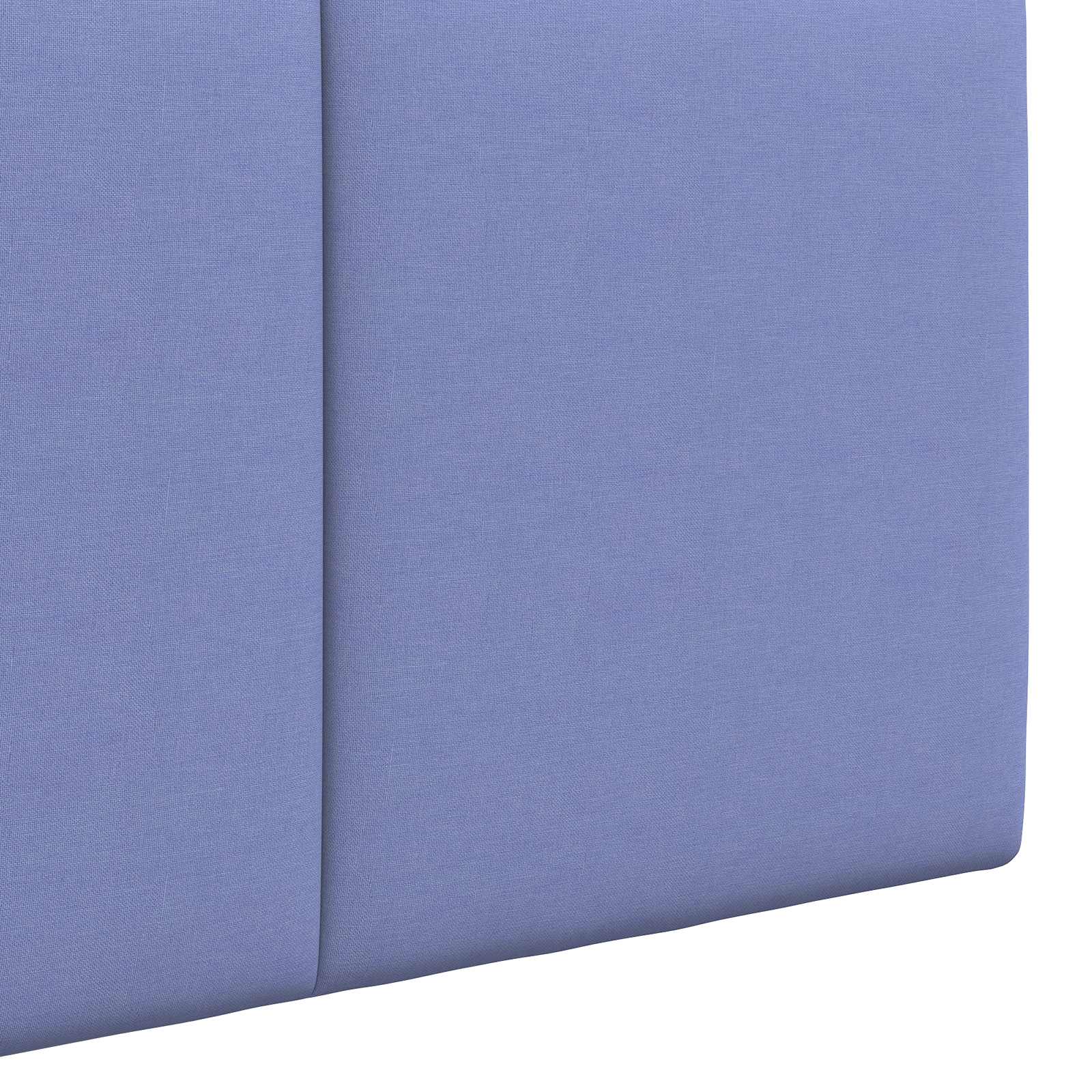 Závěsné Čelo Postele Modrá Džínovina Textil