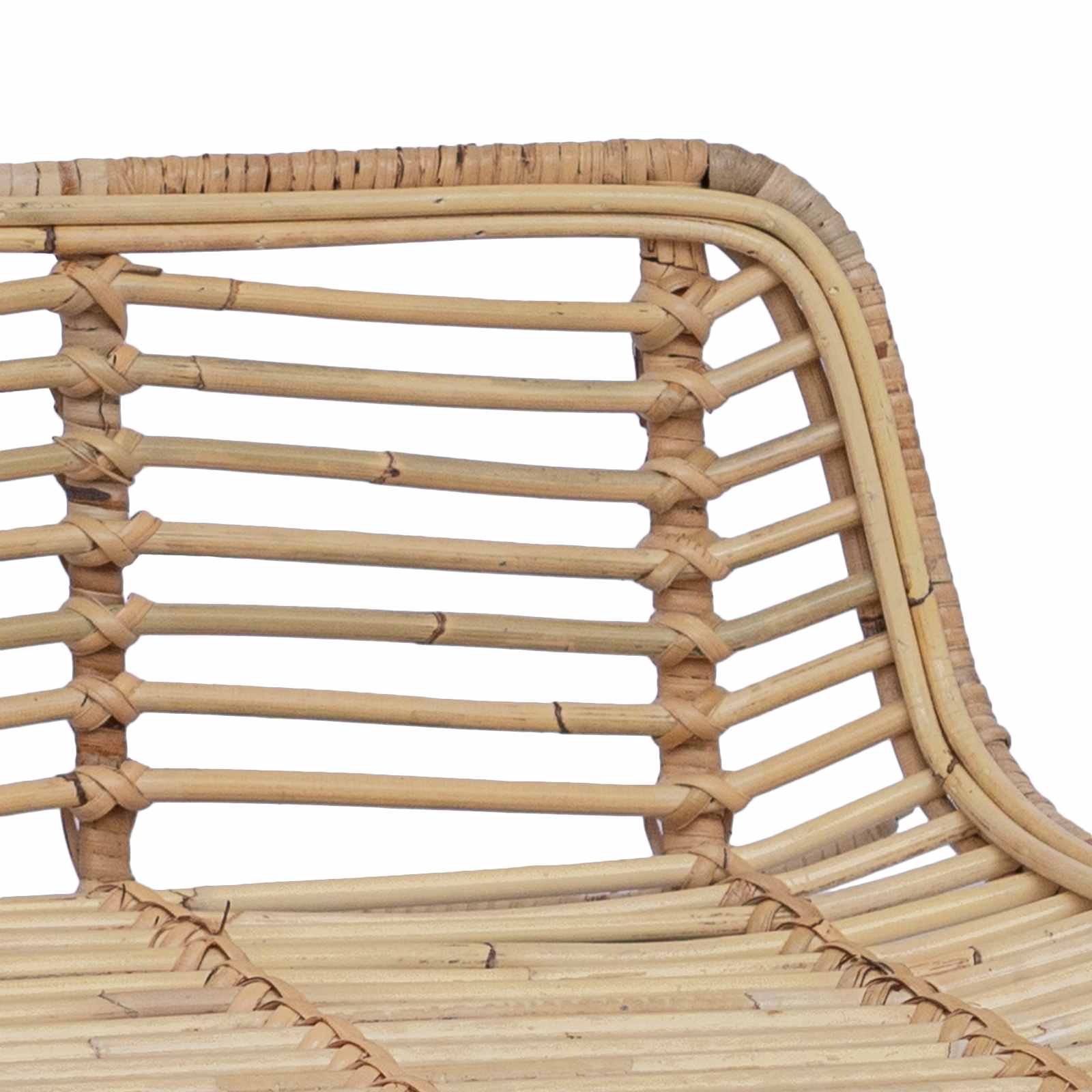 Barová Stolička 2 Pcs Přírodní 44 X 45 X 76 Cm Ratan A Ocel