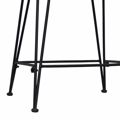 Barová Stolička 2 Pcs Přírodní 44 X 45 X 76 Cm Ratan A Ocel
