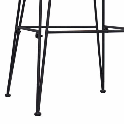 Jídelní Židle 2 Pcs Černá 41 X 55 X 85 Cm Ratan A Ocel