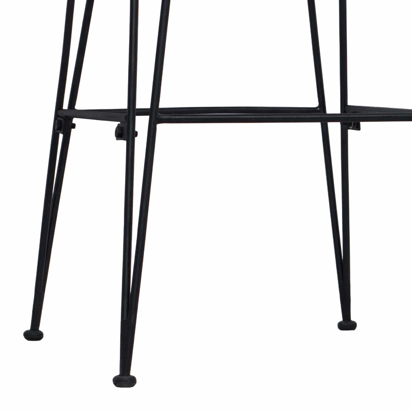 Barová Stolička 2 Pcs Černá 44 X 55 X 109 Cm Ratan A Ocel