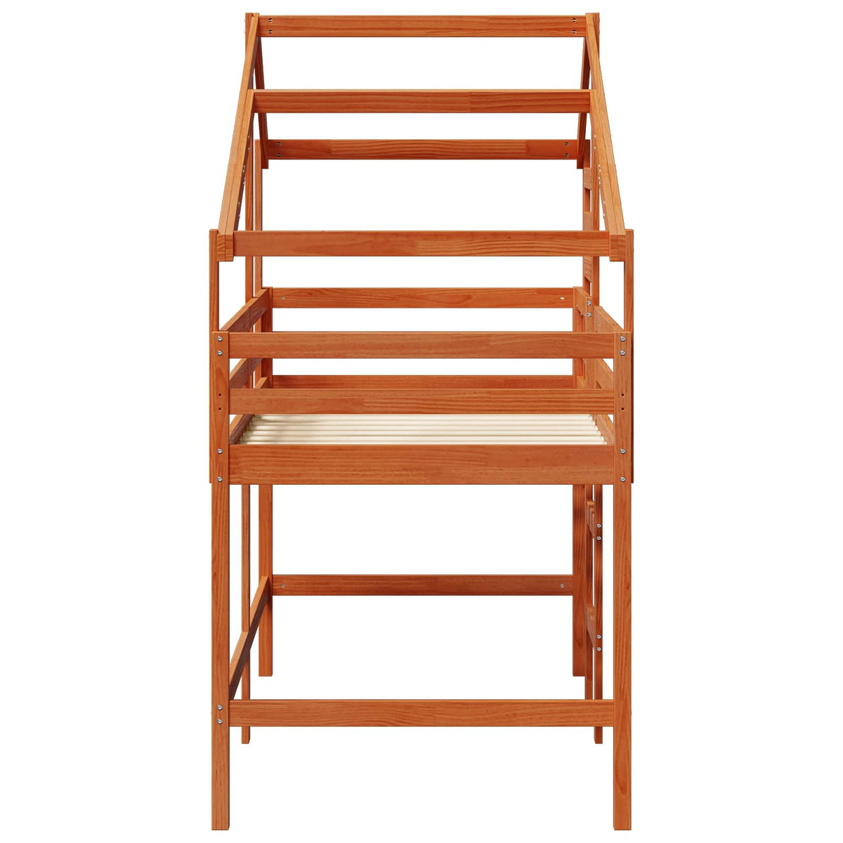 Rám Postele Loft Voskově Hnědá 90 X 190 Cm Masivní Borovice